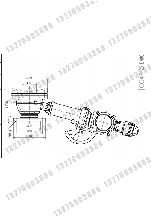 气动斜杆放料球阀