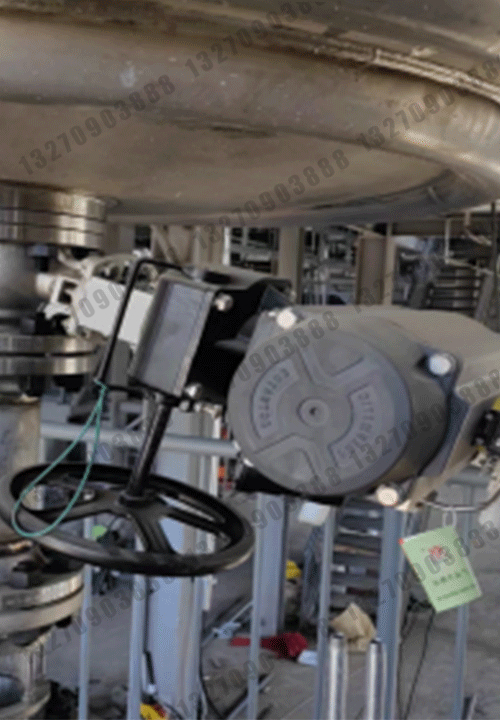 气动304斜杆放料球阀